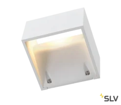 SLV 232101 LOGS WALL, Outdoor Wandleuchte, LED, 3000K, IP44, Eckig, 8W