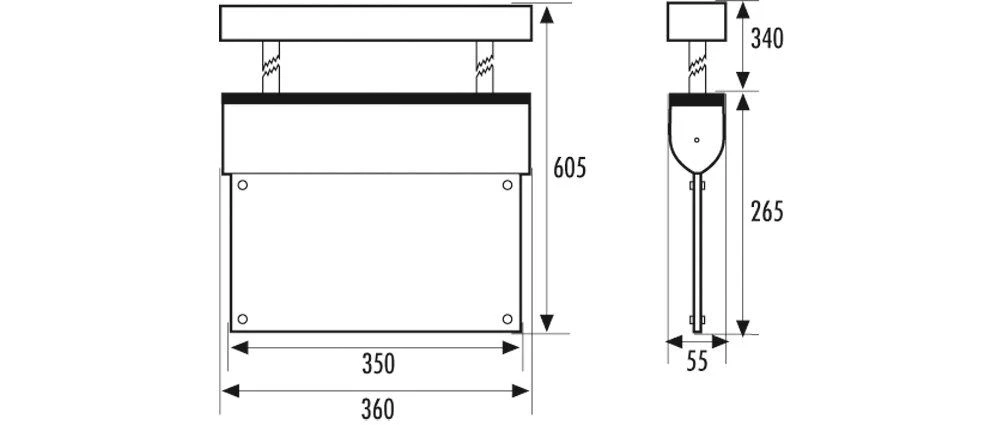Esylux EN10031045 LED-Notausgangsleuchte SLD Für Pendelmontage 3 Esylux EN10031045 LED-Notausgangsleuchte SLD Für Pendelmontage – Bild 3