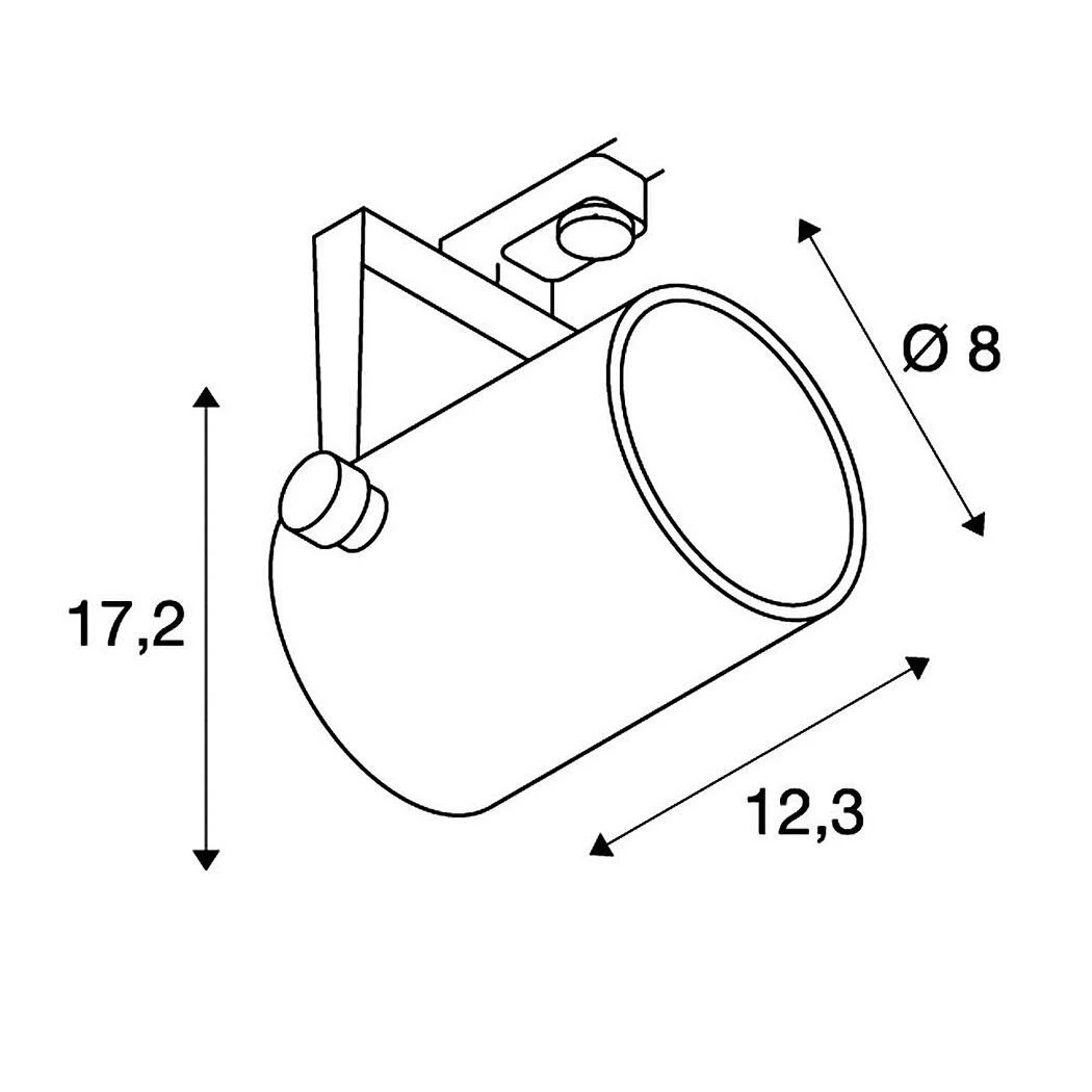 SLV 153851 EURO SPOT 3Phasen-HV-Strahler, GU10, Ohne Leuchtmittel 3 SLV 153851 EURO SPOT 3Phasen-HV-Strahler, GU10, Ohne Leuchtmittel – Bild 3