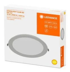 LEDVANCE Downlight Flach 18W Ø210mm, Tageslicht, Nicht Dimmbar -Beleuchtungs Discounter 08b6a86dc5b38d0e36d438657fc0048afa3d51c5