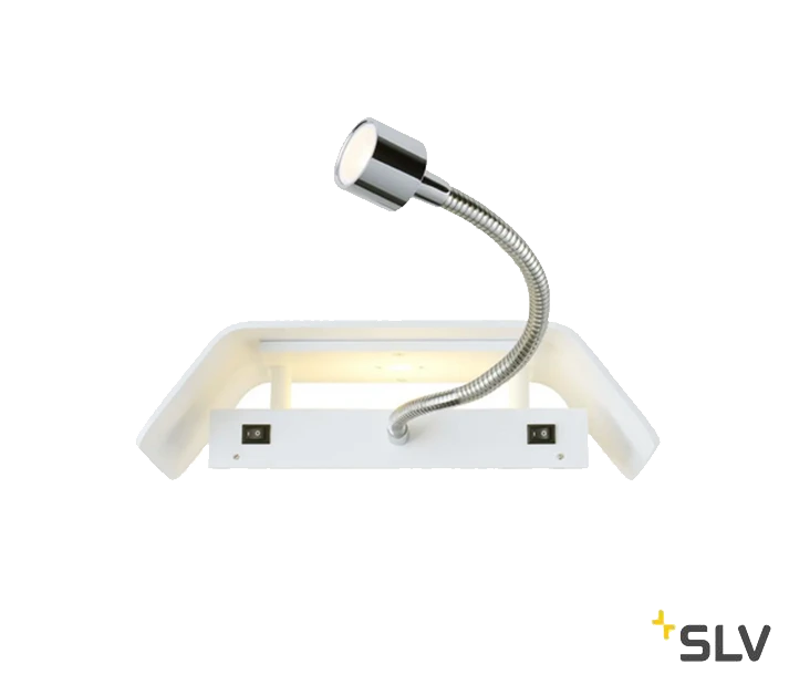 SLV 1000615 MANA, Wandleuchte, Spot, LED, 3000K, B/H/T 20/7,9/6,6 Cm Exkl. Abdeckung 1 SLV 1000615 MANA, Wandleuchte, Spot, LED, 3000K, B/H/T 20/7,9/6,6 Cm Exkl. Abdeckung