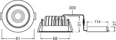 LEDVANCE Spot 8W, Kaltweiß, Dimmbar, IP44 2 LEDVANCE Spot 8W, Kaltweiß, Dimmbar, IP44 – Bild 2
