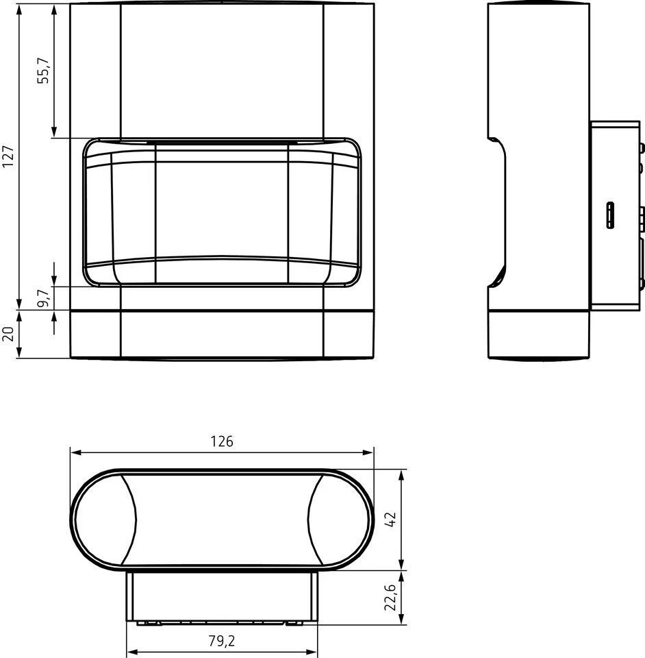 Theben 1020902 LED-Strahler TheLeda D SU AL ,14W Mit Bewegungsmelder, Aluminium 3 Theben 1020902 LED-Strahler TheLeda D SU AL ,14W Mit Bewegungsmelder, Aluminium – Bild 3