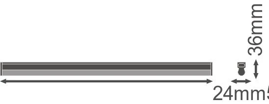 Ledvance LN Comp. High Out. LED-Lichtleiste 10W, 4000K, 600mm 2 Ledvance LN Comp. High Out. LED-Lichtleiste 10W, 4000K, 600mm – Bild 2