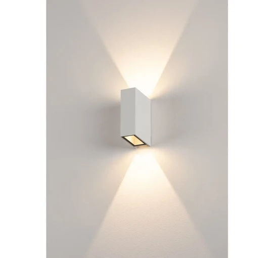 SLV 232471 QUAD 2, Wandleuchte, LED, 3000K, IP44, Eckig, Up/down, 6W 3 SLV 232471 QUAD 2, Wandleuchte, LED, 3000K, IP44, Eckig, Up/down, 6W – Bild 3