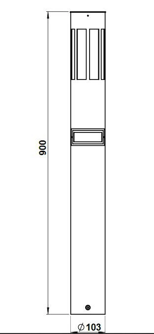 Albert 692011 Edelstahl-Pollerleuchte Mit Bewegungsmelder, Höhe 0,9m, E27 2 Albert 692011 Edelstahl-Pollerleuchte Mit Bewegungsmelder, Höhe 0,9m, E27 – Bild 2