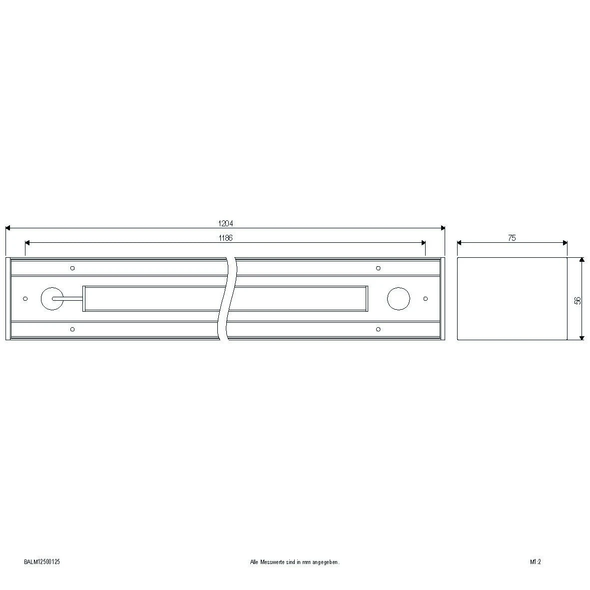 EVN BALM12500125 LED Anbaulichtleiste 3000K Bis 5700K, 5250lm 2 EVN BALM12500125 LED Anbaulichtleiste 3000K Bis 5700K, 5250lm – Bild 2