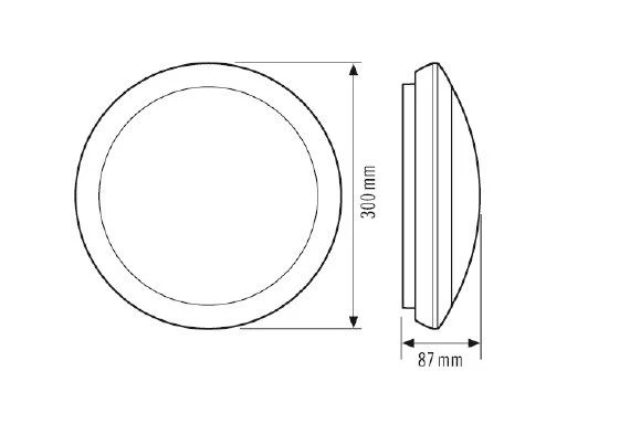 ESYLUX EO10850325 LED Wand- Und Deckenleuchte 16 W, 4000 K IP65 2 ESYLUX EO10850325 LED Wand- Und Deckenleuchte 16 W, 4000 K IP65 – Bild 2