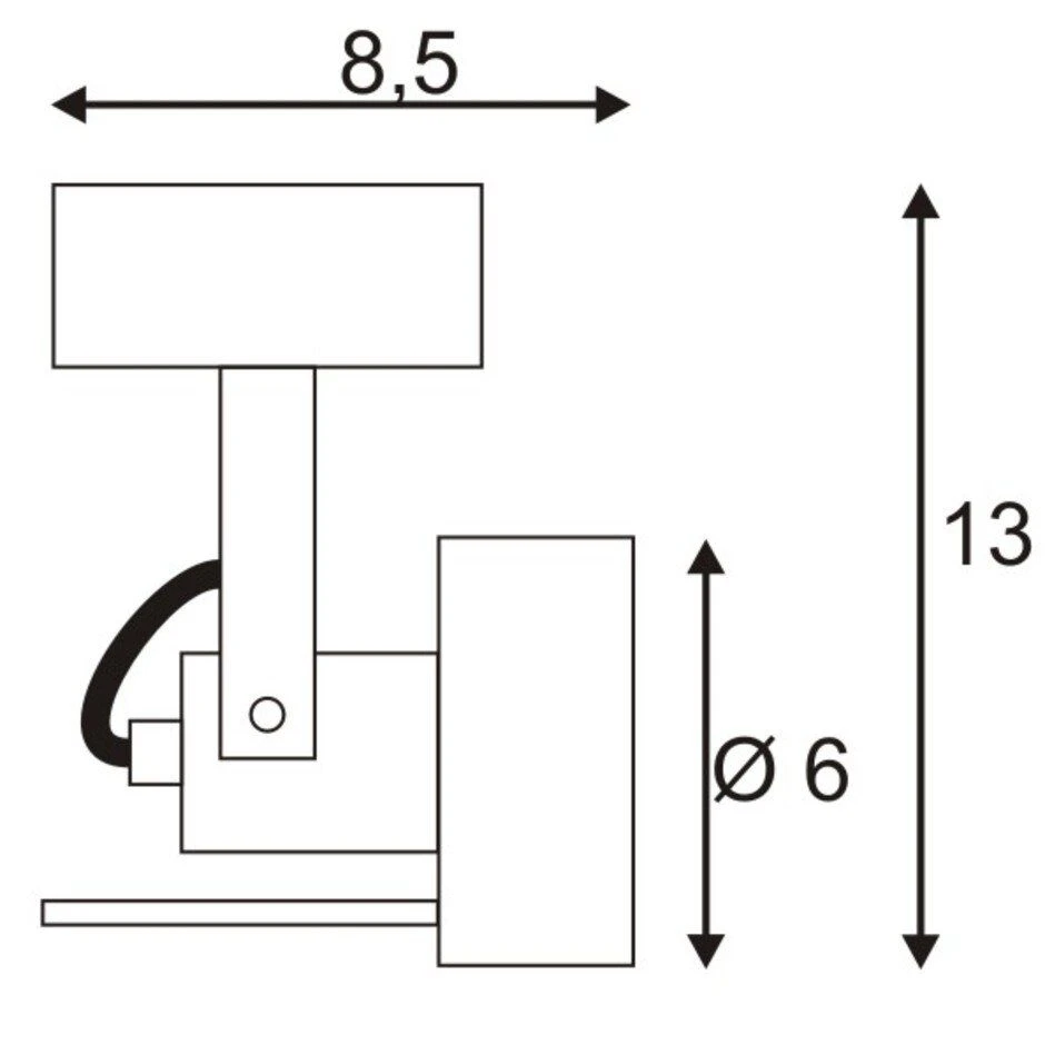 SLV 147551 INDA SPOT Wand- Und Deckenleuchte, GU10/50W 2 SLV 147551 INDA SPOT Wand- Und Deckenleuchte, GU10/50W – Bild 2