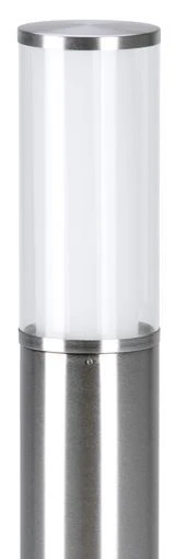 Albert 692071 Edelstahl Pollerleuchte M. Bewegungs-melder, Höhe 0,9m, E27