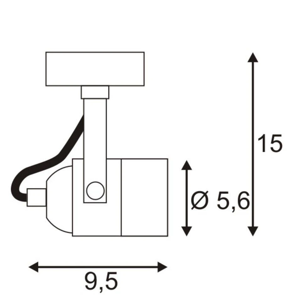 SLV 132021 SPOT 79 Wand-/Deckenleuchte, GU10, 50W 2 SLV 132021 SPOT 79 Wand-/Deckenleuchte, GU10, 50W – Bild 2