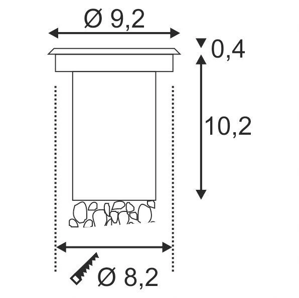 SLV 233520 Bodeneinbaustrahler DASAR 230V/ LED 5W 3 SLV 233520 Bodeneinbaustrahler DASAR 230V/ LED 5W – Bild 3