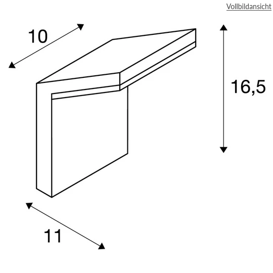 SLV 232905 ORDI, Outdoor Wandleuchte, LED, 3000K, 9W 2 SLV 232905 ORDI, Outdoor Wandleuchte, LED, 3000K, 9W – Bild 2