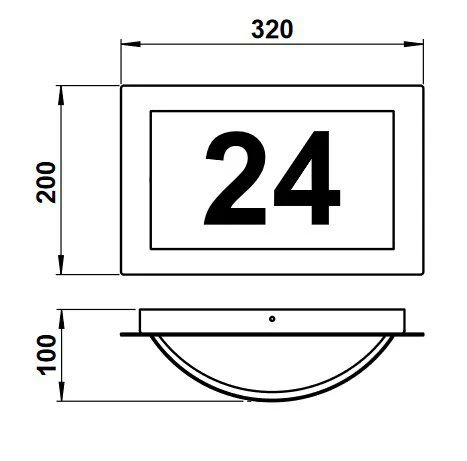 Albert 696002 Hausnummernleuchte, Für TC-SEL 2G7/7W 2 Albert 696002 Hausnummernleuchte, Für TC-SEL 2G7/7W – Bild 2