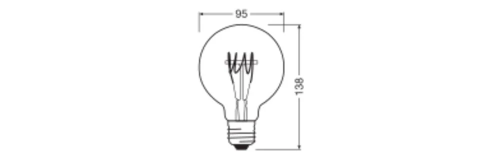 Ledvance 4099854075681 Vintage 1906® LED GLOBE 95, < 360°, 4,8 W, 827, 470 Lm, E27, Dimmbar 2 Ledvance 4099854075681 Vintage 1906® LED GLOBE 95, < 360°, 4,8 W, 827, 470 Lm, E27, Dimmbar – Bild 2