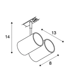 SLV 143431 BIMA Double 1Phasen-HV-Strahler, GU10, Ohne Leuchtmittel 5 SLV 143431 BIMA Double 1Phasen-HV-Strahler, GU10, Ohne Leuchtmittel -Beleuchtungs Discounter 44d5649df92153afdf8c44b09837f57e88e65f37