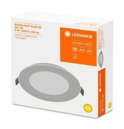 LEDVANCE Downlight Flach 6W Ø105mm, Warmw., Nicht Dimmbar -Beleuchtungs Discounter 467a103d017731a73bd3d51818b4e90e6f7bb339 1