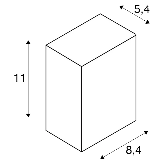 SLV 232435 QUAD 1 XL, Wandleuchte, LED, 3000K, IP44, Eckig, 3,2W 2 SLV 232435 QUAD 1 XL, Wandleuchte, LED, 3000K, IP44, Eckig, 3,2W – Bild 2