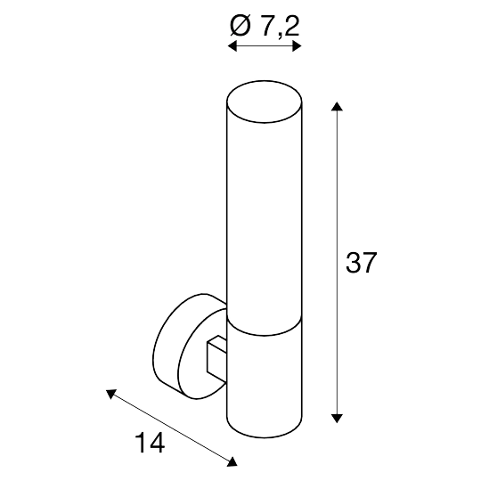 SLV 1000681 APONI, Outdoor Wandleuchte, LED, 3000K, IP65 2 SLV 1000681 APONI, Outdoor Wandleuchte, LED, 3000K, IP65 – Bild 2