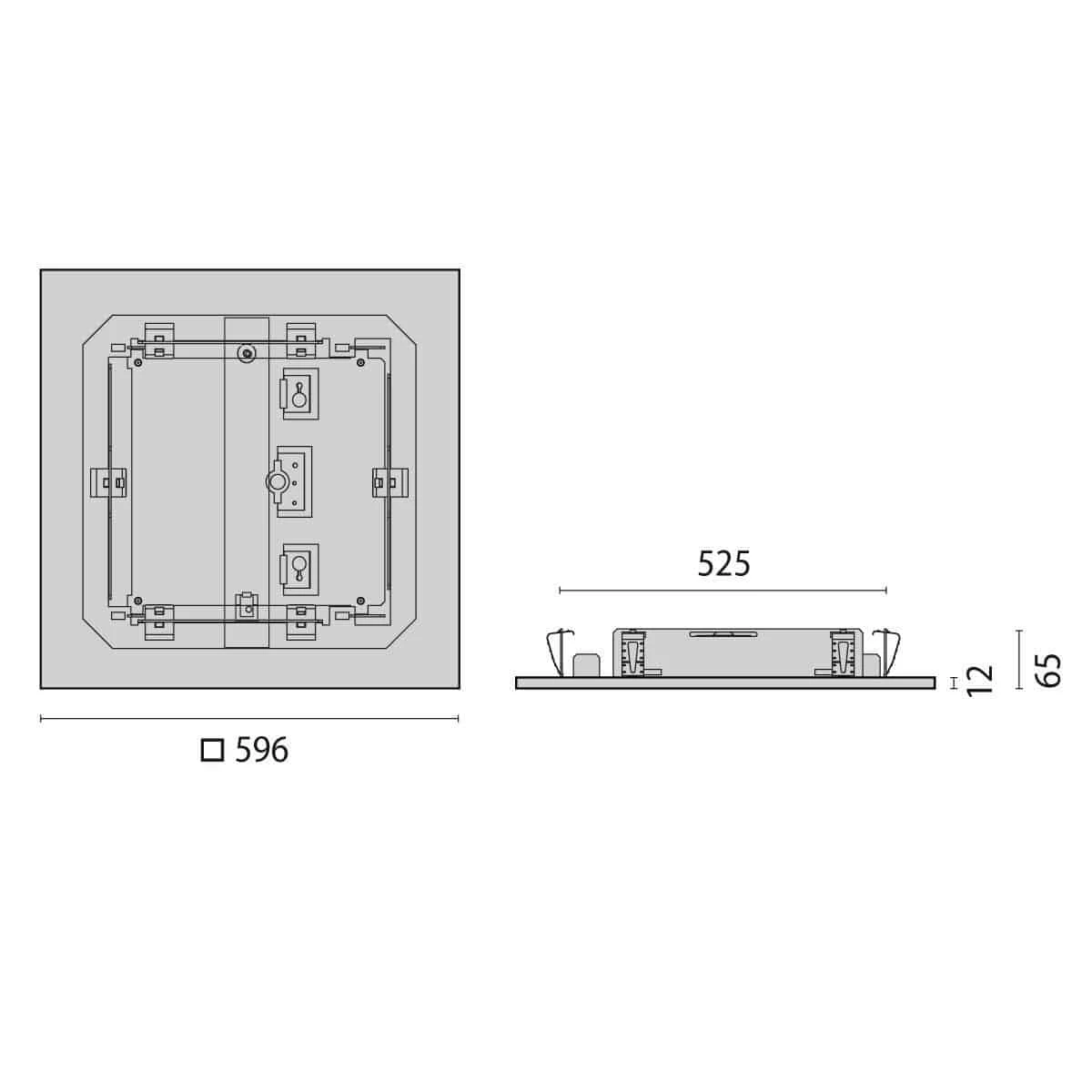 Perform.i.L. 8625561403300 LED-Einbauleuchte FL625EB 40W, Diamantprisma, 3000K 2 Perform.i.L. 8625561403300 LED-Einbauleuchte FL625EB 40W, Diamantprisma, 3000K – Bild 2