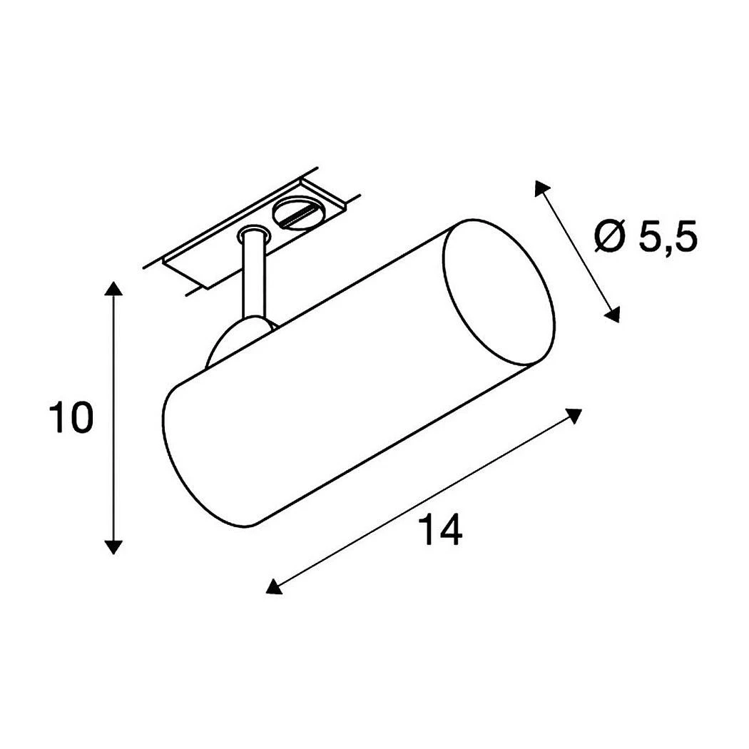 SLV 143580 HELIA 50 1Phasen-HV-LED-Strahler, 11W, Incl. LED, 35° 2 SLV 143580 HELIA 50 1Phasen-HV-LED-Strahler, 11W, Incl. LED, 35° – Bild 2
