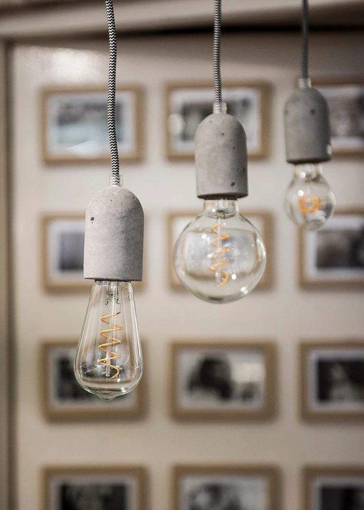 BAILEY 141473 Pendelleuchte Beton E27 Mit Textilkabel 1,5m 3 BAILEY 141473 Pendelleuchte Beton E27 Mit Textilkabel 1,5m – Bild 3