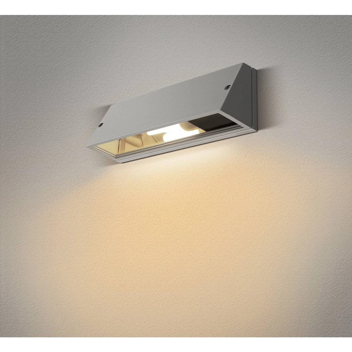 SLV 230034 Wandleuchte PEMA, 15W, E27, IP44, Silbergrau 2 SLV 230034 Wandleuchte PEMA, 15W, E27, IP44, Silbergrau – Bild 2