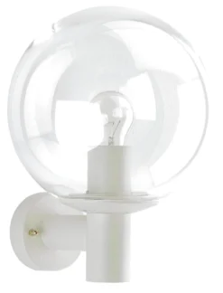 Albert 680639 Kugel-Wandleuchte, Kristallglas, Ø250mm, Weiß