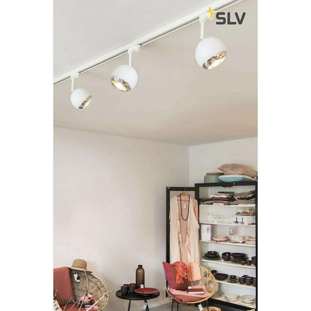 SLV 1000708 Light Eye 150 3Phasen-HV-Strahler, GU10, Ohne Leuchtmittel 2 SLV 1000708 Light Eye 150 3Phasen-HV-Strahler, GU10, Ohne Leuchtmittel – Bild 2