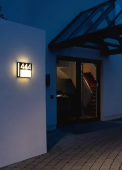 Albert 686401 Hausnummern-Wandleuchte, LED 10W, Weiß -Beleuchtungs Discounter 54ed0906b19328589be80549a02be6d2f4019461 3