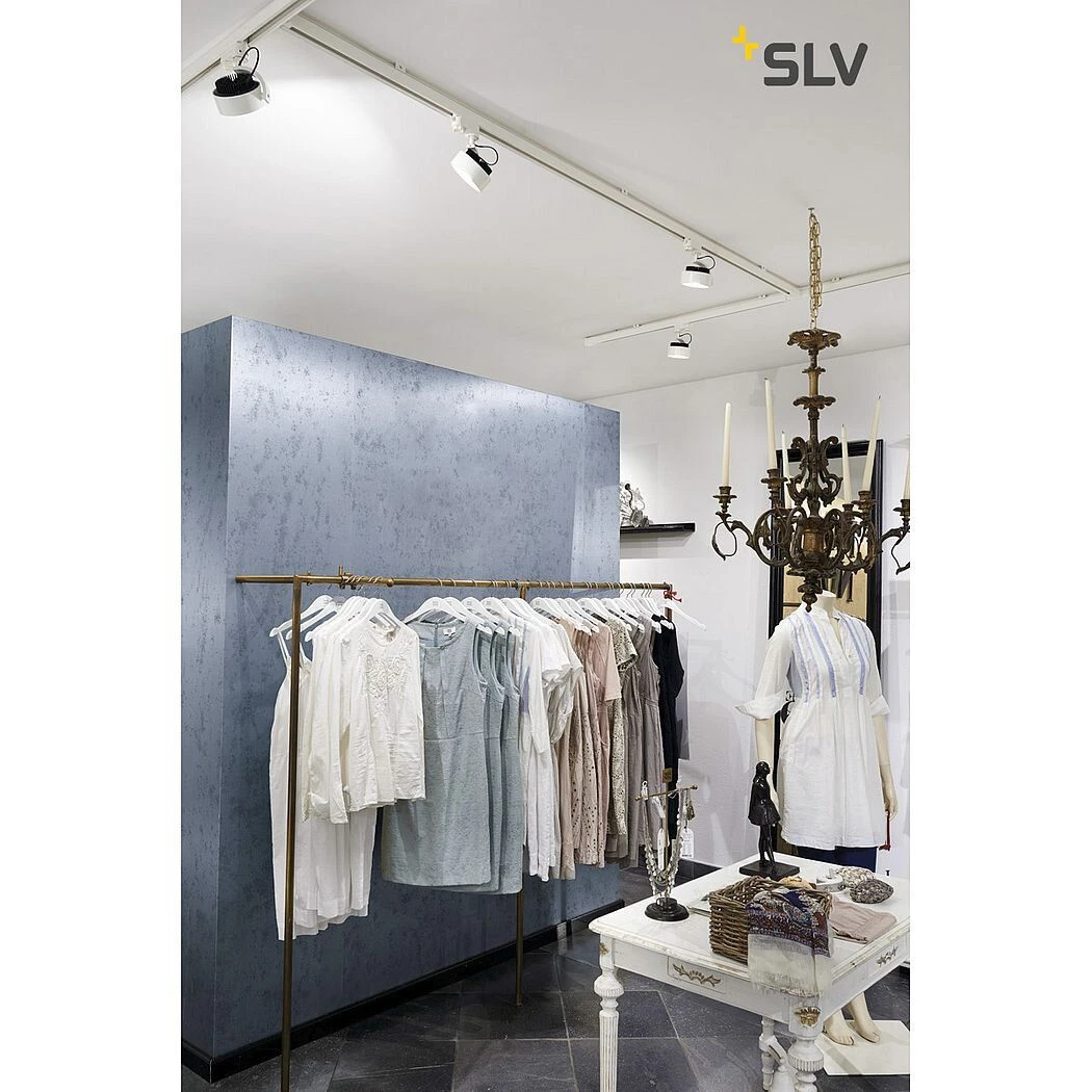 SLV 152601 KALU 3Phasen-HV-LED-Strahler, Incl. LED 13W, Warmweiß 3 SLV 152601 KALU 3Phasen-HV-LED-Strahler, Incl. LED 13W, Warmweiß – Bild 3