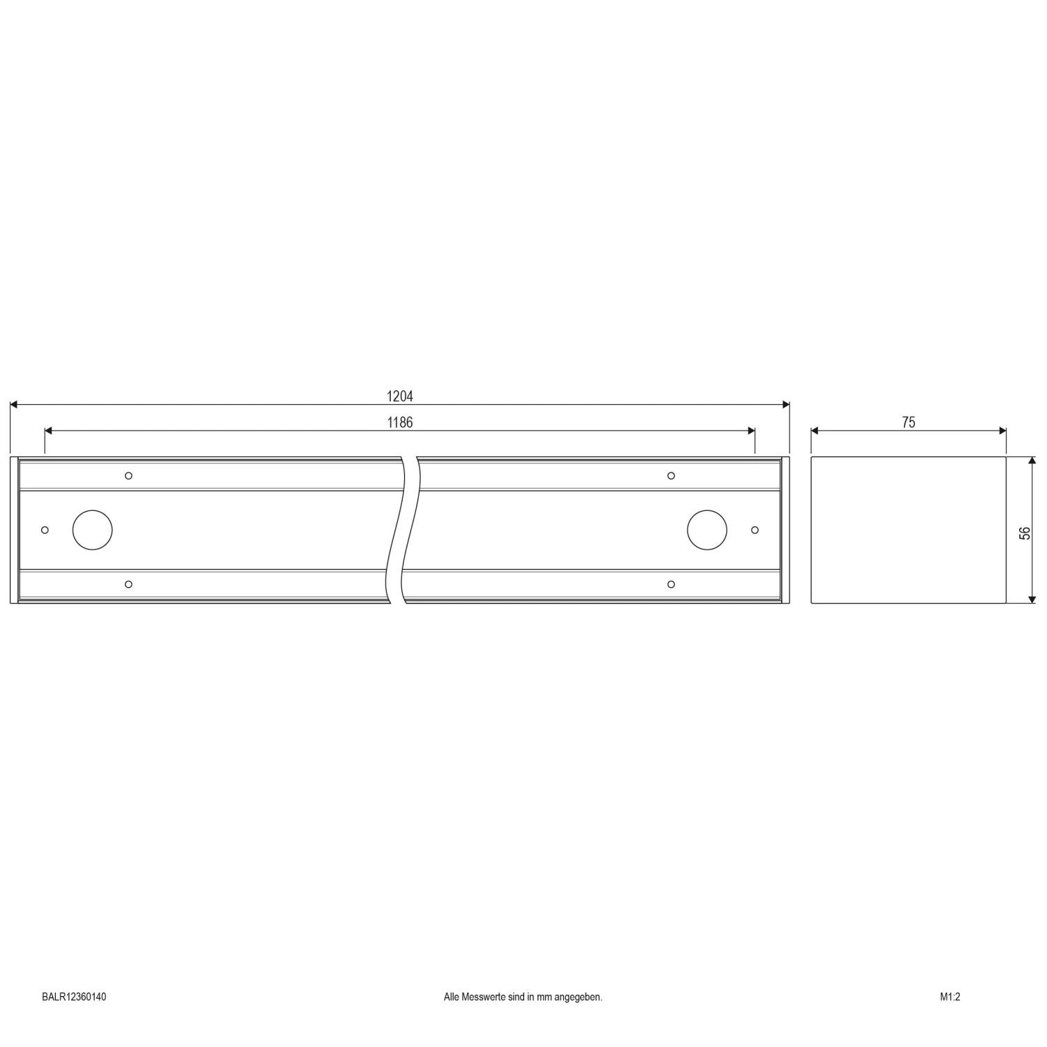 EVN BALR12360140 LED Anbaulichtleiste 4000K, 3825lm 2 EVN BALR12360140 LED Anbaulichtleiste 4000K, 3825lm – Bild 2