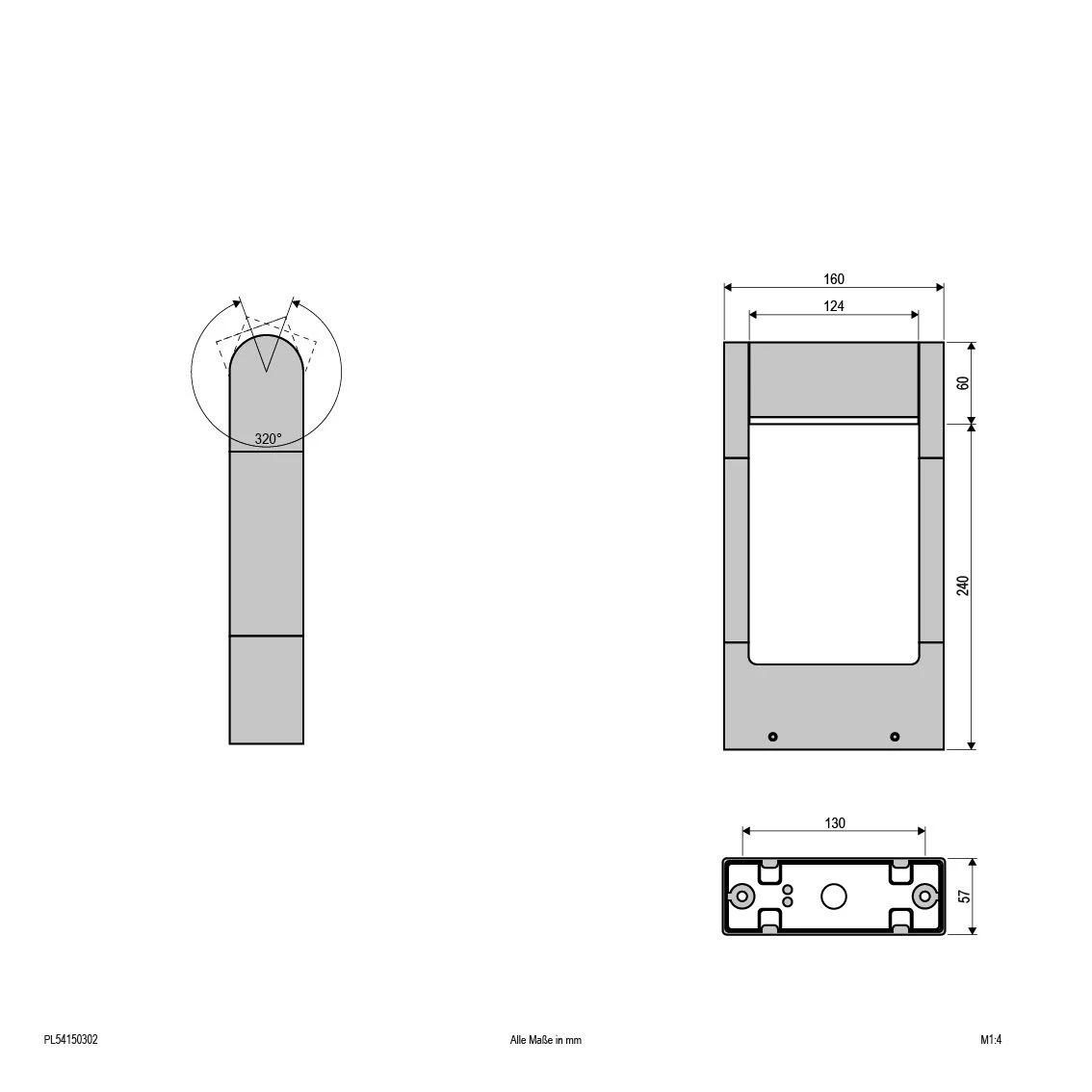 EVN PL54150302 LED Wegeleuchte 300mm, Schwenkbar, IP54, 6W, 3000K, 550lm 2 EVN PL54150302 LED Wegeleuchte 300mm, Schwenkbar, IP54, 6W, 3000K, 550lm – Bild 2