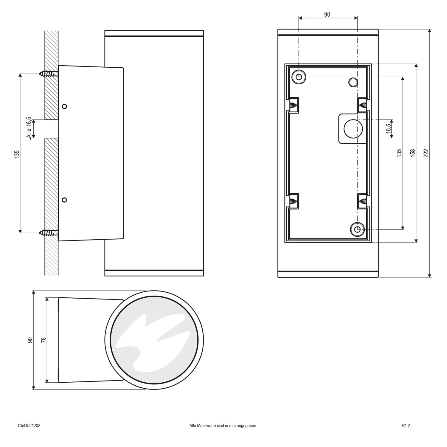 EVN C541521202 LED Wandanbau Up+down, 3000K, 2x850lm 2 EVN C541521202 LED Wandanbau Up+down, 3000K, 2x850lm – Bild 2