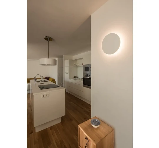 SLV 148091 PLASTRA, Wandleuchte, LED, 3000K, Runder Gips, Ø 30cm 4 SLV 148091 PLASTRA, Wandleuchte, LED, 3000K, Runder Gips, Ø 30cm – Bild 4