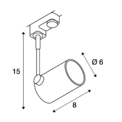 SLV 152240 BIMA 1 Single 3Phasen-HV-Strahler, GU10, Ohne Leuchtmittel 5 SLV 152240 BIMA 1 Single 3Phasen-HV-Strahler, GU10, Ohne Leuchtmittel -Beleuchtungs Discounter 657f6468ce8c478c0243de2e70f8f1ed6834932d 2
