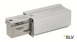 SLV 145524 EUTRAC Einspeiser, Erde Rechts, Silbergrau