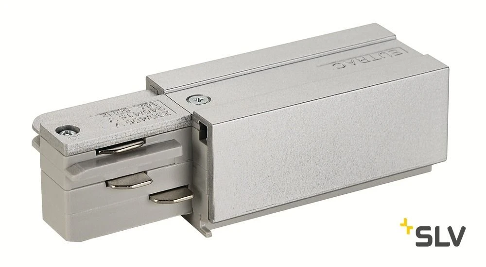 SLV 145524 EUTRAC Einspeiser, Erde Rechts, Silbergrau 1 SLV 145524 EUTRAC Einspeiser, Erde Rechts, Silbergrau