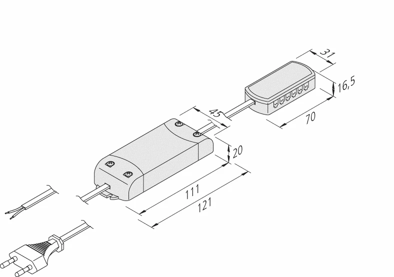 Hera 20604001101 LED-Trafo 24V/15W Mit Eurostecker 2 Hera 20604001101 LED-Trafo 24V/15W Mit Eurostecker – Bild 2