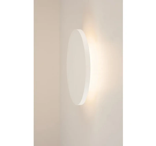 SLV 148091 PLASTRA, Wandleuchte, LED, 3000K, Runder Gips, Ø 30cm 3 SLV 148091 PLASTRA, Wandleuchte, LED, 3000K, Runder Gips, Ø 30cm – Bild 3