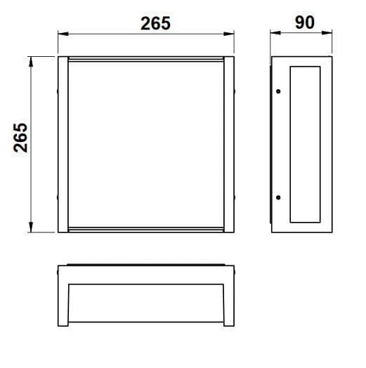 Albert 626401 Hausnummern-Wandleuchte, LED 10W, Anthrazit 2 Albert 626401 Hausnummern-Wandleuchte, LED 10W, Anthrazit – Bild 2