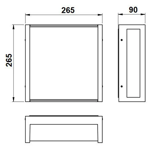 Albert 696401 Hausnummern-Wandleuchte, LED 10W, Silber 2 Albert 696401 Hausnummern-Wandleuchte, LED 10W, Silber – Bild 2