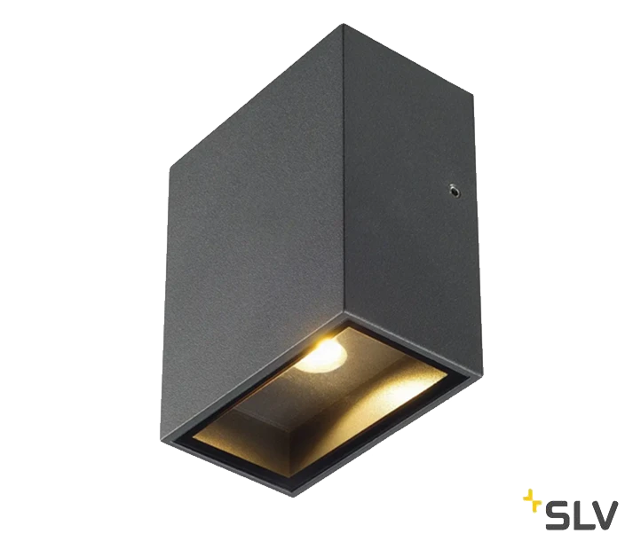SLV 232435 QUAD 1 XL, Wandleuchte, LED, 3000K, IP44, Eckig, 3,2W 1 SLV 232435 QUAD 1 XL, Wandleuchte, LED, 3000K, IP44, Eckig, 3,2W