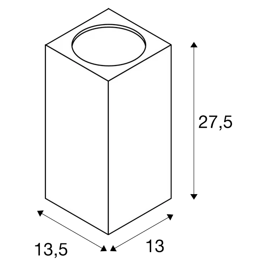 SLV 234505 BIG THEO WALL, Outdoor Wandleuchte, Zweiflammig, LED, 3000K, Flood Up/down, B/H/T 13/27,5/13,5 Cm 2 SLV 234505 BIG THEO WALL, Outdoor Wandleuchte, Zweiflammig, LED, 3000K, Flood Up/down, B/H/T 13/27,5/13,5 Cm – Bild 2