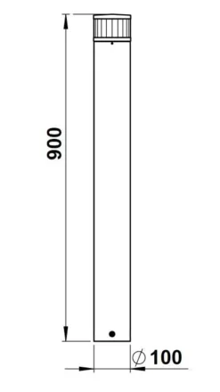 Albert 682235 LED Pollerleuchte, 10W, Höhe 0,9m, Weiß -Beleuchtungs Discounter 7d061ed42ca17be97e67c58529cdf4a9253849c4