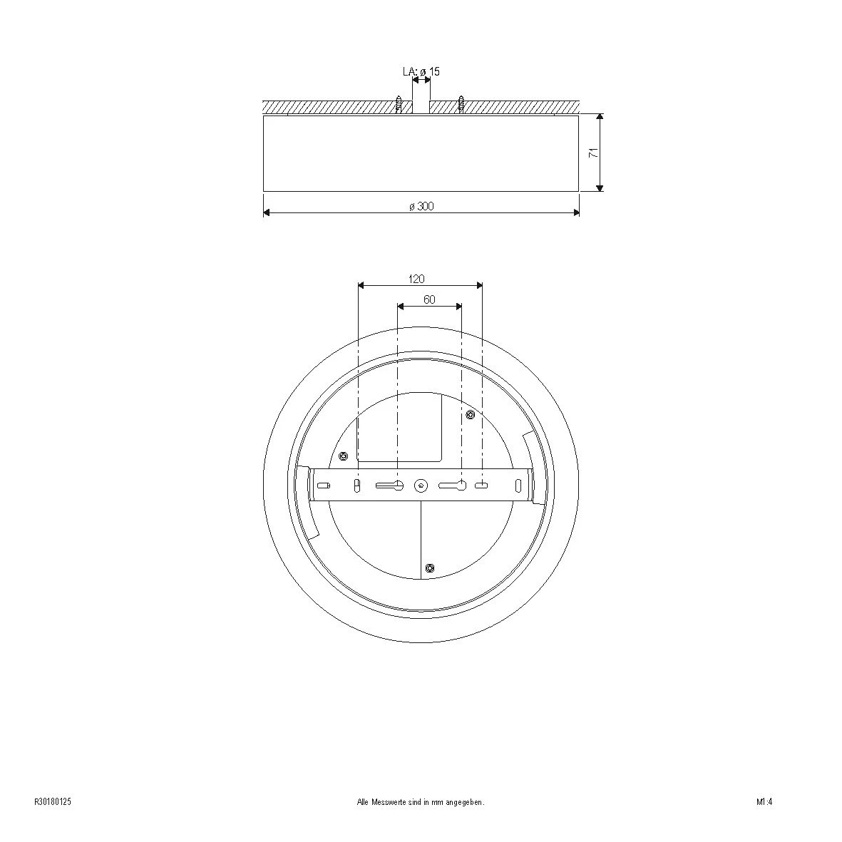 EVN R30180125 LED Anbauleuchte Rund, Weiß, IP54, 18W, 3000 Bis 5700K, 1584lm, Switch F. Lichtfarbe 2 EVN R30180125 LED Anbauleuchte Rund, Weiß, IP54, 18W, 3000 Bis 5700K, 1584lm, Switch F. Lichtfarbe – Bild 2