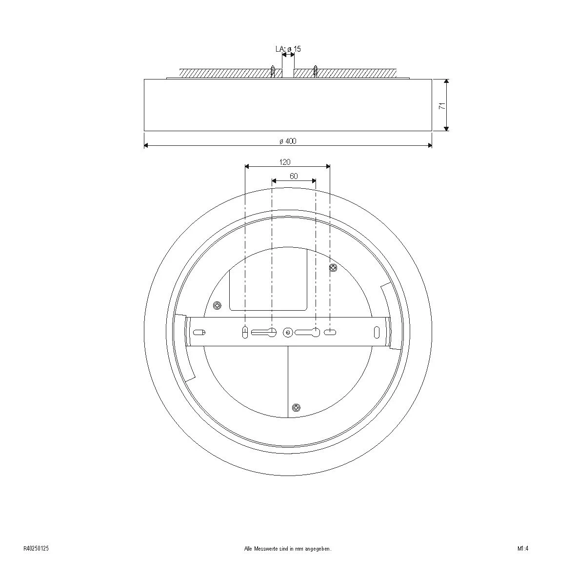 EVN R40250125 LED Anbauleuchte Rund, Weiß, IP54, 25W,3000 Bis 5700K, 1950m, 2150lm, Switch F. Lichtfarbe 2 EVN R40250125 LED Anbauleuchte Rund, Weiß, IP54, 25W,3000 Bis 5700K, 1950m, 2150lm, Switch F. Lichtfarbe – Bild 2