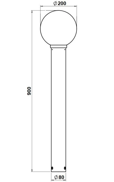 Albert 692261 Pollerleuchte, Höhe 0,81m, Edelstahl, Blasenglas Klar 2 Albert 692261 Pollerleuchte, Höhe 0,81m, Edelstahl, Blasenglas Klar – Bild 2