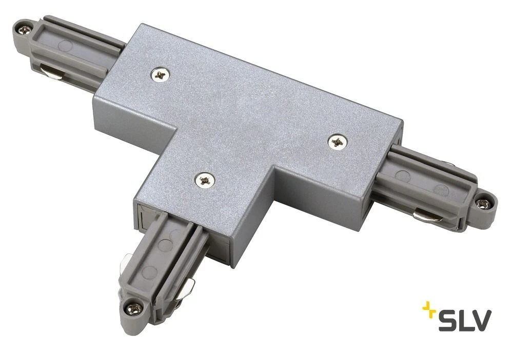 SLV 143072 T-Verbinder/ Einspeiser, Erde Links, Silbergrau 1 SLV 143072 T-Verbinder/ Einspeiser, Erde Links, Silbergrau