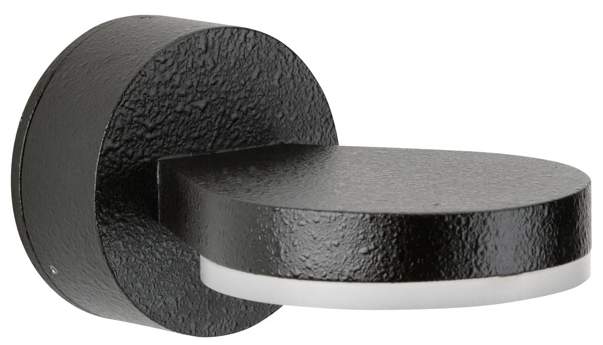 Albert 660230 LED-Wandleuchte Rund, 5W, Schwarz 1 Albert 660230 LED-Wandleuchte Rund, 5W, Schwarz